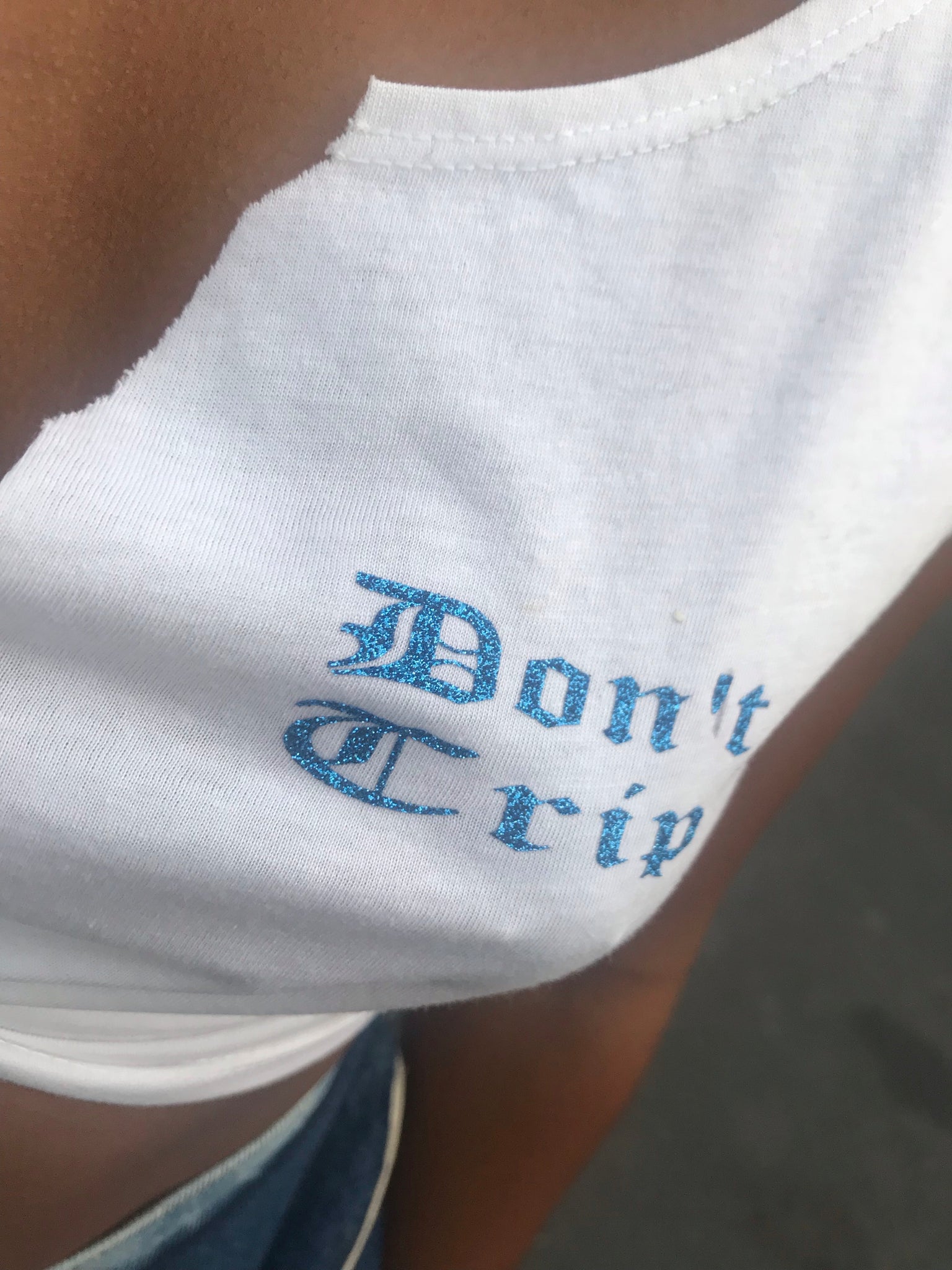 “Don’t Crip, Don’t Trip” cropped tank