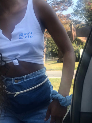 “Don’t Crip, Don’t Trip” cropped tank